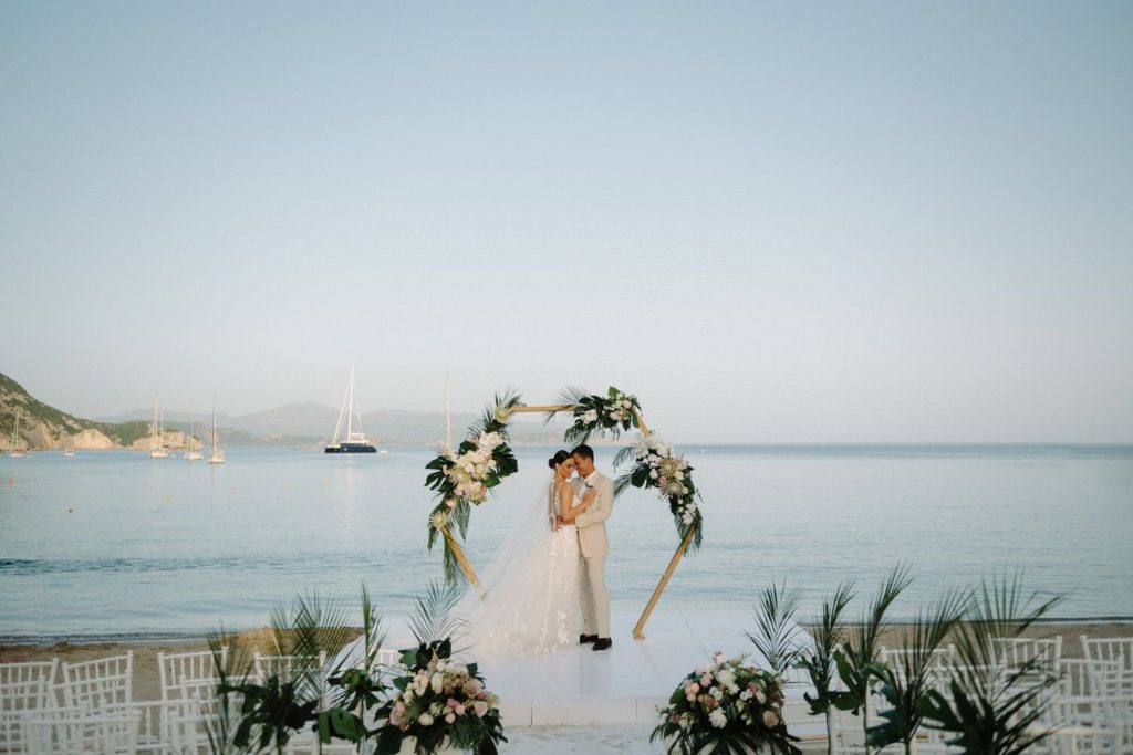Luxury Beach Destination Wedding In Greece